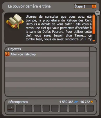 quête Le pouvoir derrière le trône
