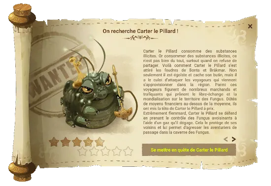 On recherche Carter le Pillard dofus