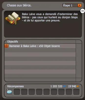 quête Crocs en jambes dofus