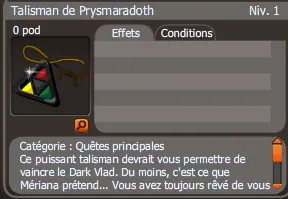 talisman de prysmaradoth