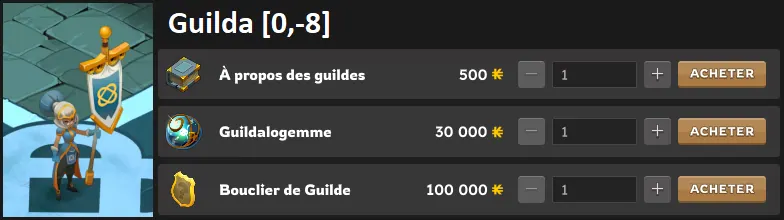 Les guildes dofus
