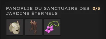 Raid Sanctuaire des Jardins éternels récompenses