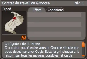 contrat de travail de groocse