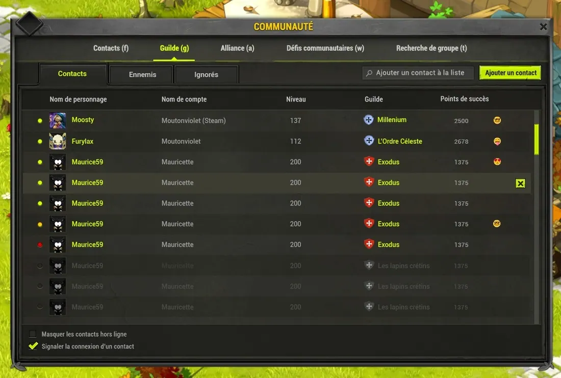 refonte des interfaces dofus
