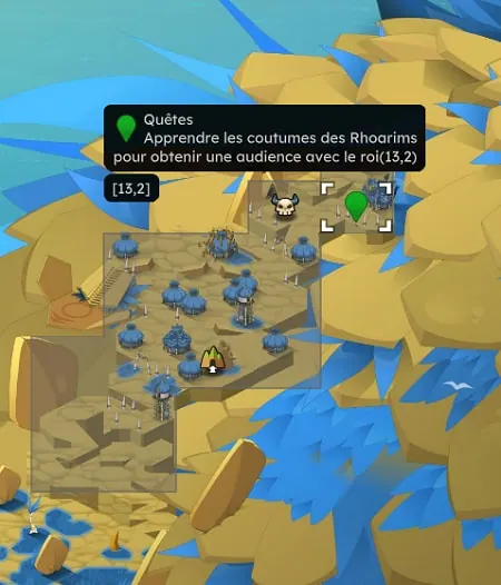 quête Trois coeurs un roi