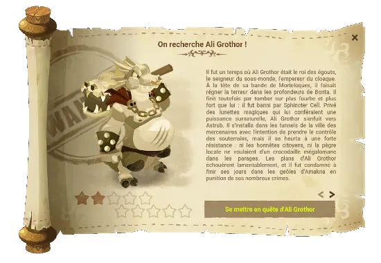Avis de recherche Ali Grothor