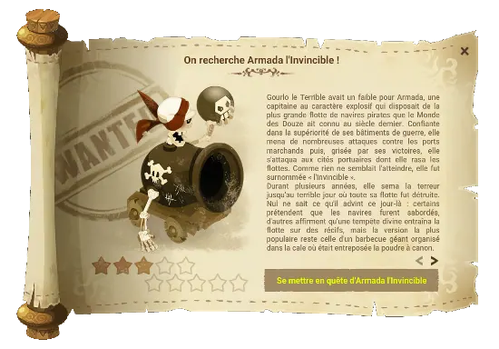 On recherche Armada l'Invincible dofus
