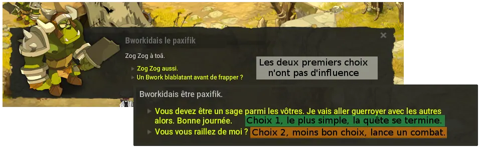 quête Bworkidais le paxifik