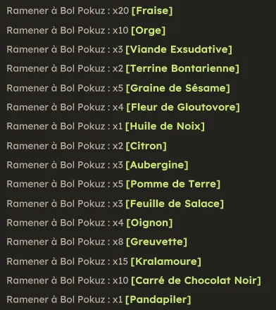 quête Ça est frugal une fois