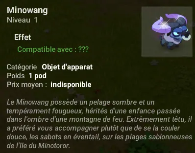 Un retour vers le drop rare pour la mise à jour 2.48 avec le Minowang ?
