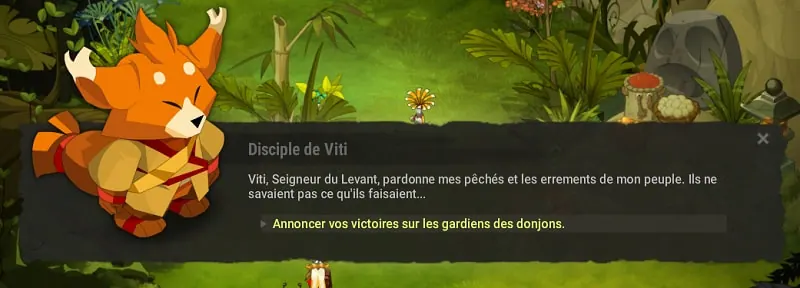 quête la bénédiction de Viti dofus