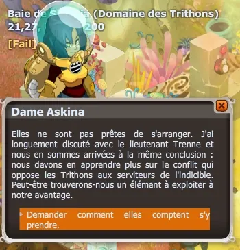 quête Risquer un oeil dofus