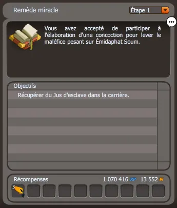 Remède miracle dofus