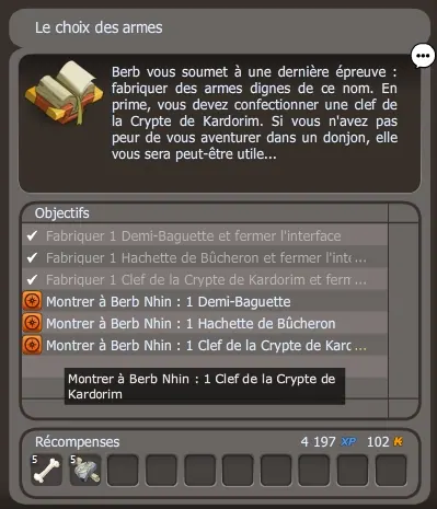 Le choix des armes