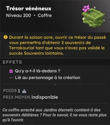 Saison Ocre dofus souvenir terrakourial