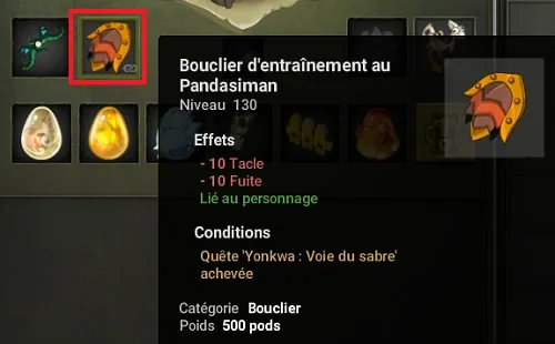 quête Sankwa Voie du bouclier