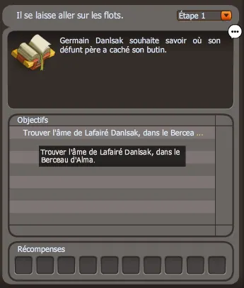 quête Il préfère la mort en mer dofus