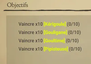 les goules à zéro