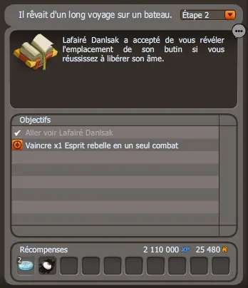 quête Il préfère la mort en mer dofus