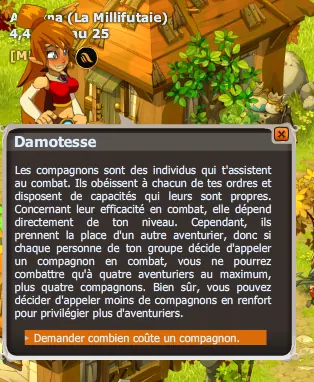 quête Compagnonnage dofus