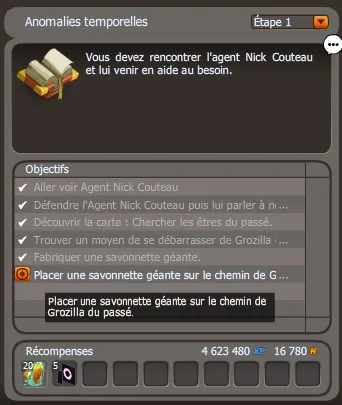 Anomalies temporelles dofus