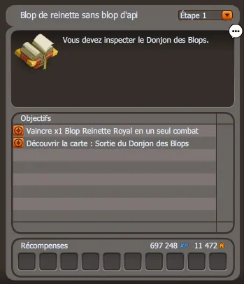 quête Blop de reinette sans blop d'api dofus