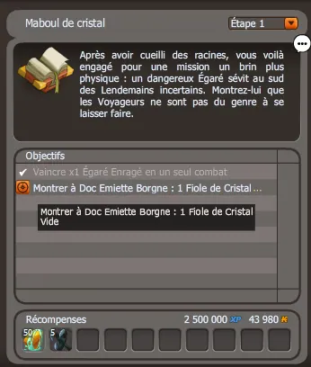 quête Maboul de cristal