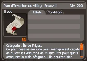 plan d'invasion du village enseveli