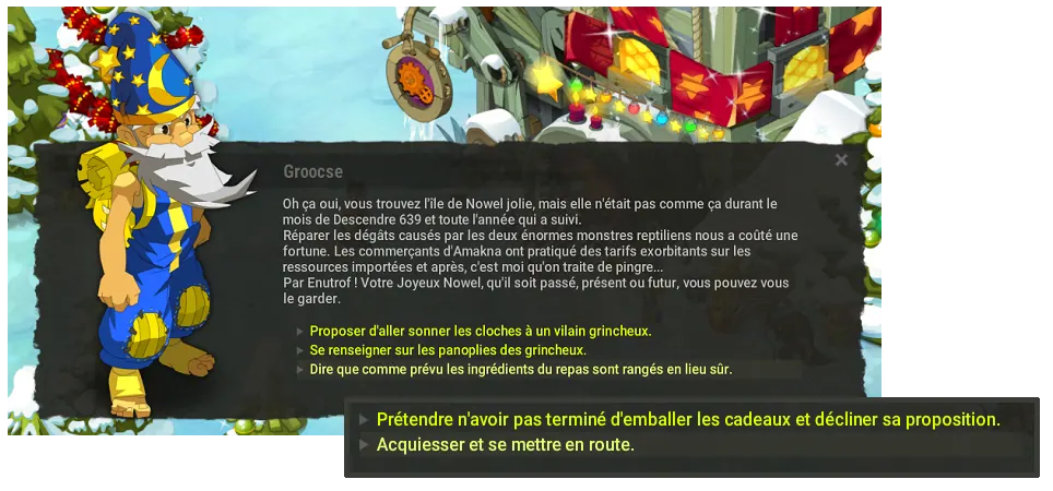 quête Petit Repas de Nowel dofus
