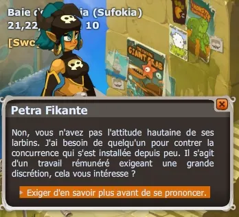 quête Concurrence déloyale dofus