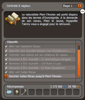 quête Chauffage à moindre frais dofus