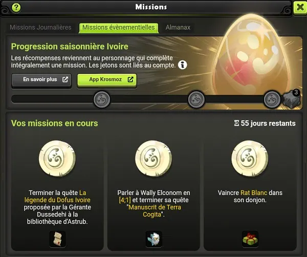 Comment obtenir des jetons Ivoire dofus