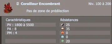 corailleur encombrant